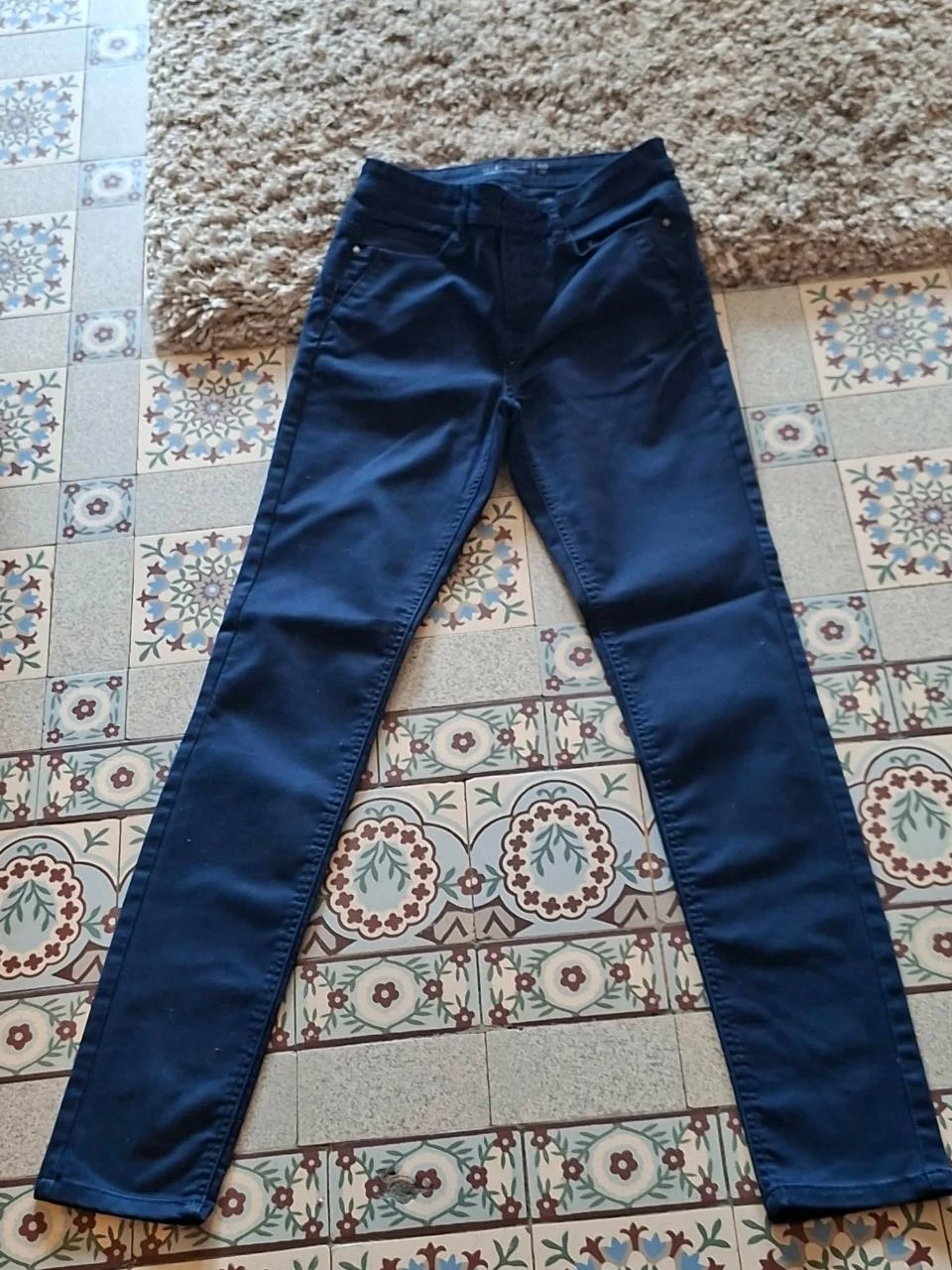 donkerblauwe skinny broek /  Bel&Bo